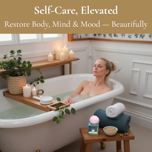 Bath Bomb Gift Set with Essential Oils - Relaxing, Plant-Based Scents for Spa-Like Bathing - Mom Bomb