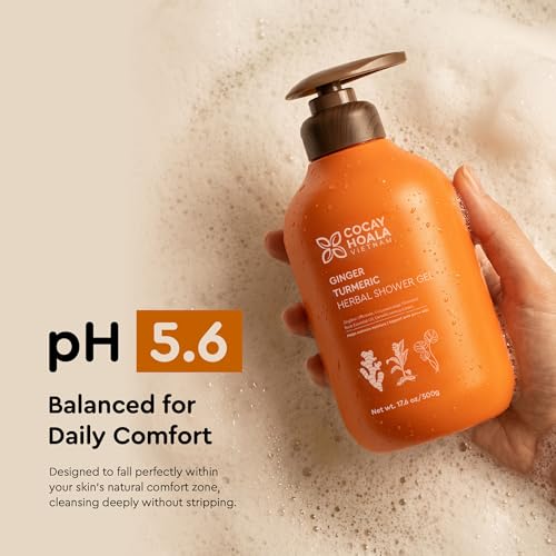 Turmeric Exfoliating Body Wash with Natural Ingredients - 17.64 oz