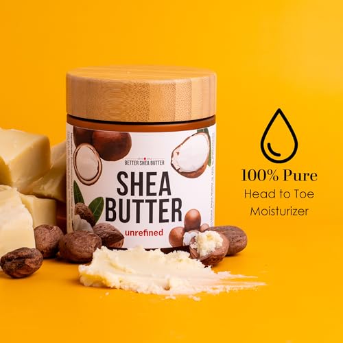 Raw Shea Butter 8 oz Jar - Pure Unrefined African Moisturizer for Skin & Hair - Variation of THIS listing