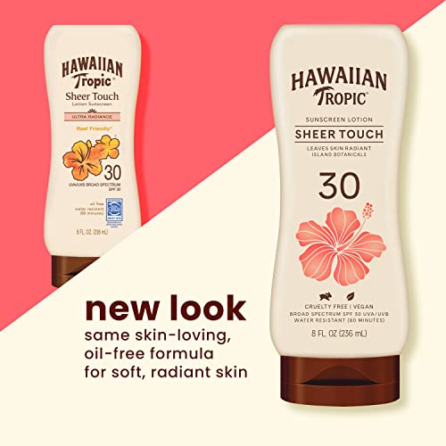 Hawaiian Tropic and Banana Boat Sunscreen Lotions SPF 30, 8oz and 3oz