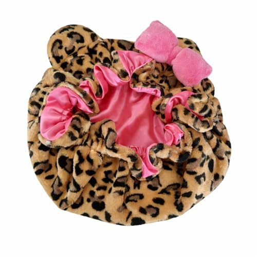 Luxury Satin Sleep Bonnet for Hair Protection - Adjustable Strap, Frizz Control, Pink Satin Lining