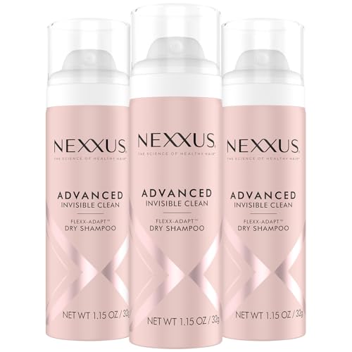Nexxus Dry Shampoo Travel-Size 3-Pack - Oil Control, Invisible Clean, Rose & Waterlily Scent