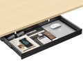 Under Desk Drawer,20.1 inch Carbon Steel Slide-Out Table Storage