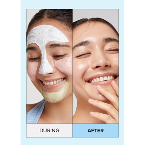 Wash-off Masks with Headband Set - Scoop Party + Face Wash Headband - Brown Bear, 1 Count Bundle