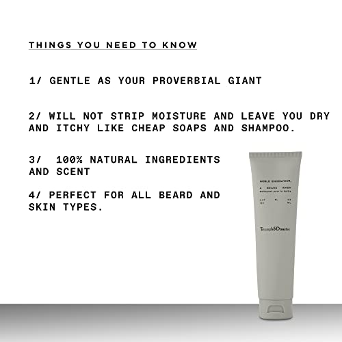 Triumph & Disaster | Noble Endeavour | Gentle, Cleansing Beard Wash - Sulfate-free foaming, 5.07 oz