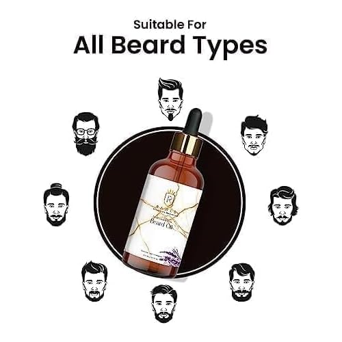 Beard Oil for Men-100ml | Natural Beard Growth Oil for Men with Argan & Rosemary for muuchstac Fast Growth Conditioner and Softener - Strengthens Beards and Mustaches for Men