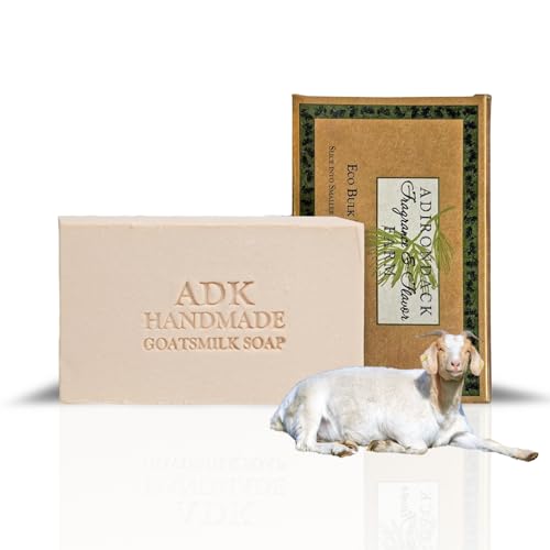 Adirondack Fragrance & Flavor Farm ADK Natural Goat Milk Soap Bar 16 oz., Handmade Vegan Olive Oil Body Soap for Dry and Sensitive Skin, Moisturising for Men, Women & Babies