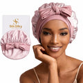 SilkSilky Pale Mauve 100% Mulberry Silk Bonnet for Sleep & Hair Care