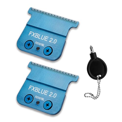 DODAER 2 Pack FX707BL Replacement T-Blades for FX787 FX726 Trimmers, Standard & Fine-Tooth