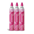Pink CO2 Gas Refill Pack of 3 - 60L Cylinders for SodaStream & More