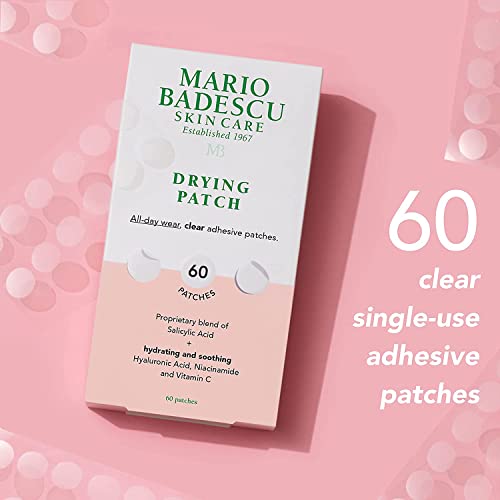 Mario Badescu Drying Lotion & Patches Set - 1 Fl Oz Glass Bottle & 60 Patches (Pack of 1)