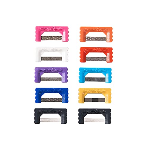 Easyinsmile Dental IPR Strip System 10PCS Orthodontic Enamel Reduction Kit B/Multi-Color