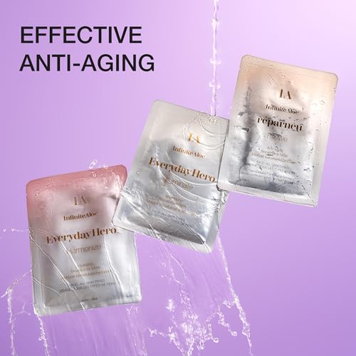 InfiniteAloe Biocellulose Fiber Face Mask, r?parneu Revive Anti Aging Face Mask