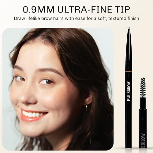 PARISBROW Slim Brow Pencil 04/Dark Brown Eyebrow Ultra-Fine Eyebrow Pencil (0.9mm Tip)