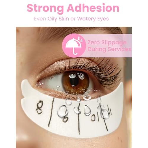 Eyepads for Lash Extensions (250 Pcs) - Akissos Non Slip Under Eye Patches, Foam Eye Pads Tape with Hypoallergenic Glue for Eyelash Extension|Lift|Tint|Remove, Lash Tech Must Haves Value Pack