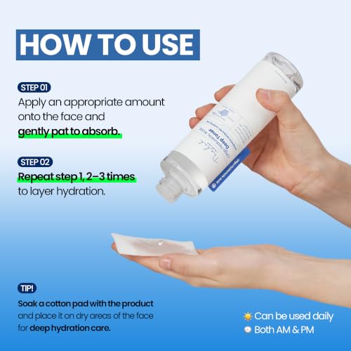 THE LAB by BLANC DOUX Oligo Hyaluronic Acid Deep Hydrating Toner 16.91 Fl Oz – Sensitive Skin, pH Balance, Vegan, Alcohol-Free