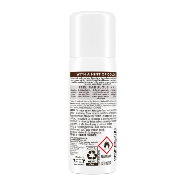 Batiste Dry Shampoo for Dark Hair Mini 1.06 fl oz (Pack of 3)