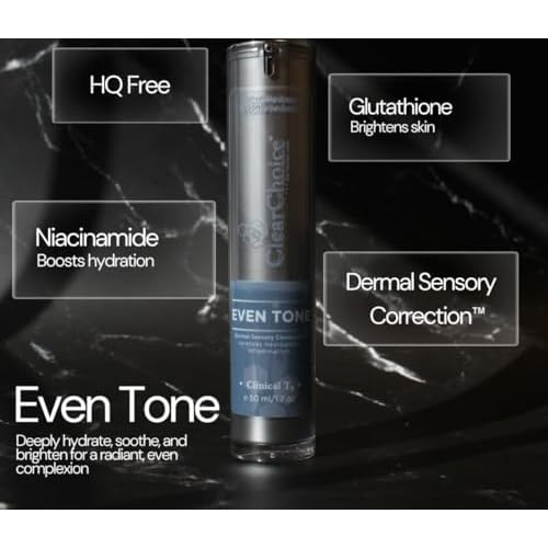 Clear Choice Even Tone Cream | HQ-Free Formula for Hyperpigmentation, Dark Spots, and Uneven Skin Tone | Professional-Strength with Bioactive Botanicals | Enhances and Restores Skin Tone.