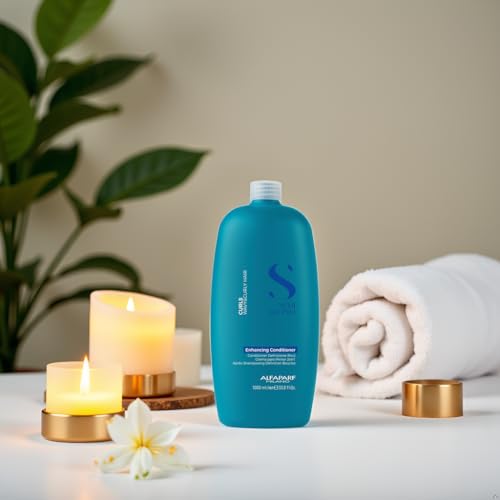 Alfaparf Milano Semi Di Lino Curls Hydrating Conditioner 33.8 Fl Oz - Reduces Frizz & Humidity Protection