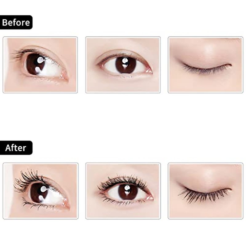 Bling Rhinestone Eyelash Curlers Stainless Steel Natural and Long Lasting Eyelash Fit for All Eye Shape Curved Lash Curler (White)