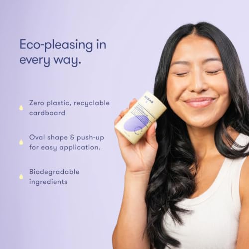 HiBAR Lavender & Jasmine Plastic-Free Deodorant 3 Pack 2.25oz - Aluminum-Free, Vegan & Recyclable