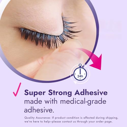 D-UP 2 Pack Lash Extension Glue for Fake Lashes, K Beauty Waterproof Eyelash Glue for Sensitive Eyes, Self Adhesive Lashes, Medical Grade, Made in Korea, Clear EX 552