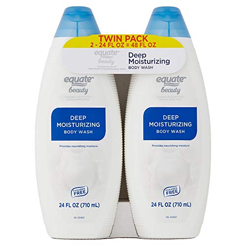 Equate Beauty Deep Moisturizing Body Wash Twin Pack, 24 fl oz, 2 count