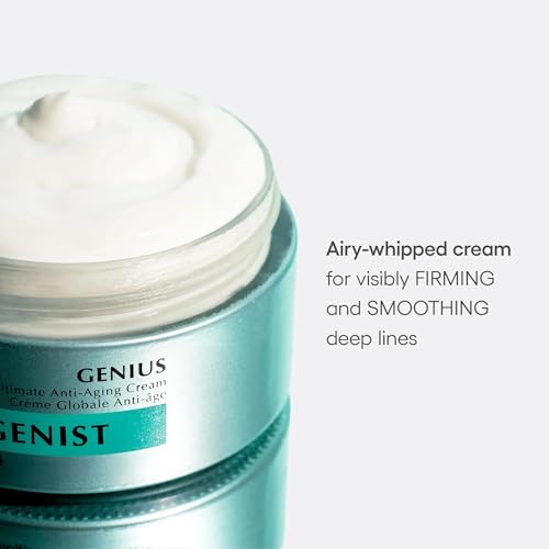 Algenist GENIUS Ultimate Anti-Aging Face & Neck Cream 2oz - Firming Moisturizer with Alguronic Acid & Microalgae Oil - Daily Skin Revitalizer