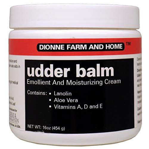 Dionne Farm and Home Udder Balm ? Made in USA ? Lanolin Healing Skin Care Cream for Dry, Cracked Hands ? Non-Greasy Working Hands Cream & Body Moisturizer for Dry Skin Relief, 16 Fl Oz Jar
