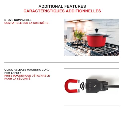 Electric Fondue Set 3L Non-Stick 13-Piece with Temperature Control