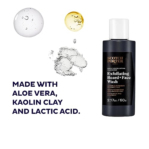 Beard & Face Care Set - Vegan, Non-Toxic Moisturizer & Exfoliating Wash