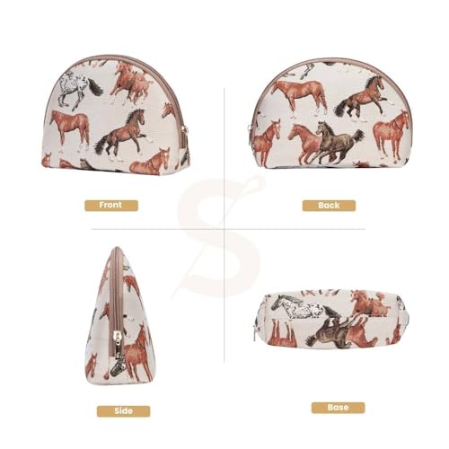 Signare Tapestry Cosmetic Bag Toiletry Makeup Bag for Women