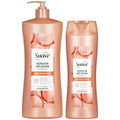 Suave Keratin Infusion Smoothing Shampoo 2-Size Bundle, Gentle Everyday Cleanser for Smooth, Manageable Hair, 48H Frizz Control