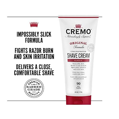 Cremo Barber and Coconut Mango Shave Creams, Ultra-Slick Formulas Fight Razor Burn, Nicks and Cuts, 12 oz Total (2 Pack)