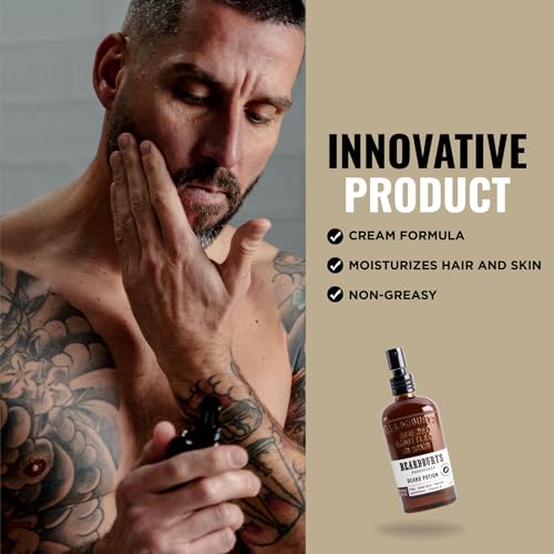 Beardburys Essentials Beard Potion | Moisturizing Beard Cream, Keeps Skin Moisturized and Itch Free, Increased Growth and Shine, With Hops and Vitamin E, 100% Vegan - 1.7 Fl