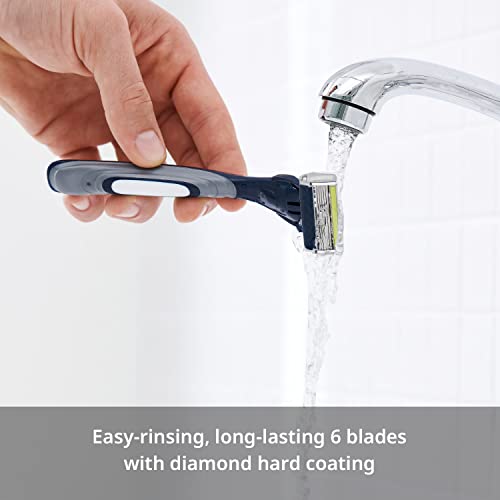 DORCO Pace 6 Plus Disposable Razor Pack with Trimmer – 9 Blades for Men