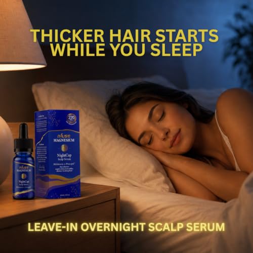 nfuse NightCap Hair Growth Serum with Melatonin & Peptides for Thinning Hair
