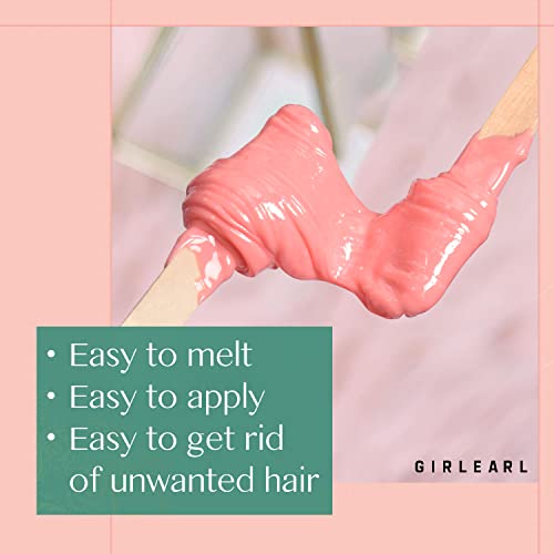 Hard Wax Beads for Hair Removal - 2-Pack, 1lb Rose & Unscented, Body & Facial