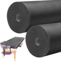 Tudomro 2 Rolls Disposable Massage Table Sheets Black, Non-Woven, 50 Sheets per Roll