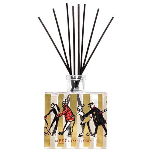 Holiday Scented Reed Diffuser - Refillable Glass Vessel, 5.9 oz
