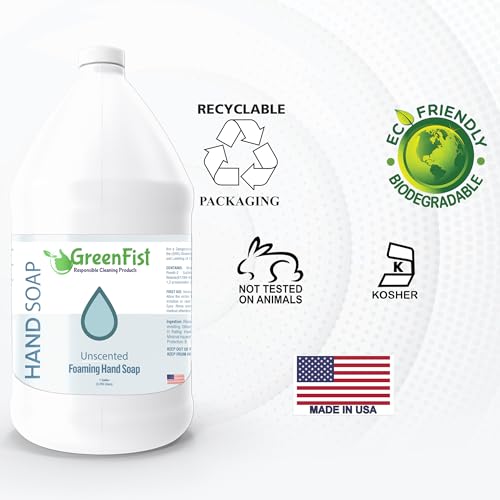 GreenFist Unscented Foaming Hand Soap Refill 128oz - Made in USA