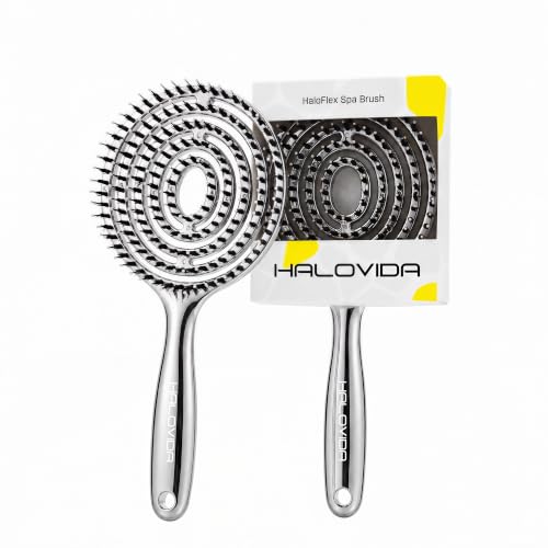 HALOVIDA Detangler Hair Brush for All Hair Types, Anti Frizz & Static Reduction