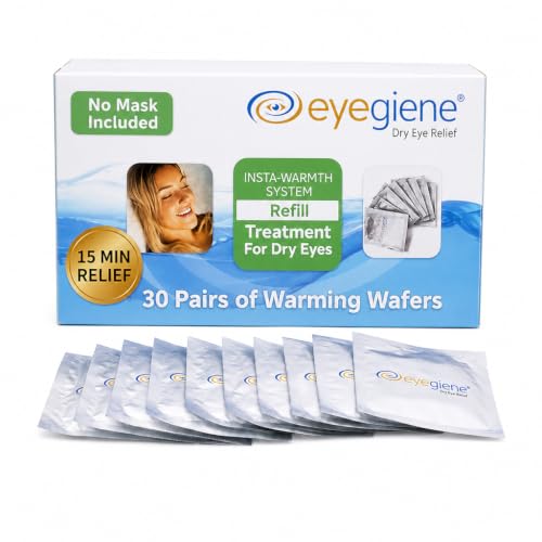 Insta-Warmth Eye Mask Refill Pack - 30 Pairs Warming Wafers for Dry Eyes - No Mask Included