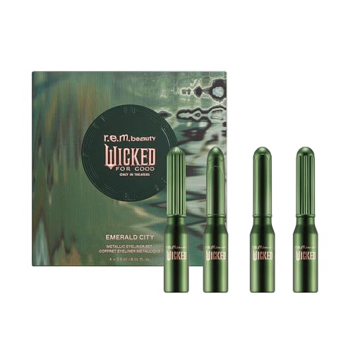 Metallic Eyeliner Set - Emerald City Inspired, Long-Wearing & Smudge-Resistant, 4 Shades