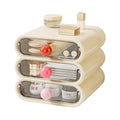 3-Tier Clear Makeup Organizer Drawer with Handles for Vanity, Bathroom & Desk