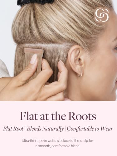 24 Inch Human Hair Tape-In Extensions 20pcs Platinum Blonde #60A - Remy Hair