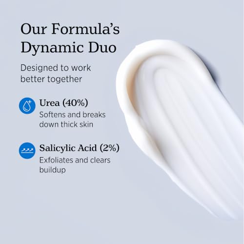 NUVADERMIS Urea Cream 40% for Feet - Max Strength Moisturizer, 5.3 oz Pack of 2