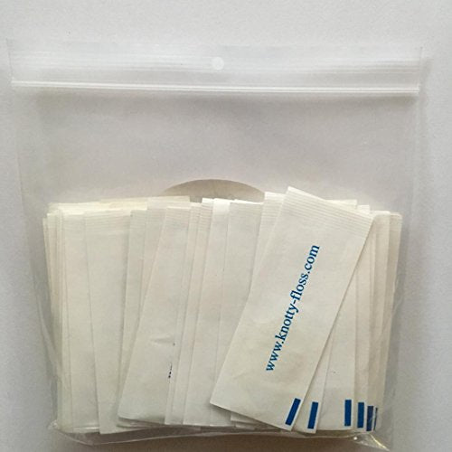 Mint Waxed Dental Floss - Individually Wrapped Vegan 50 Count