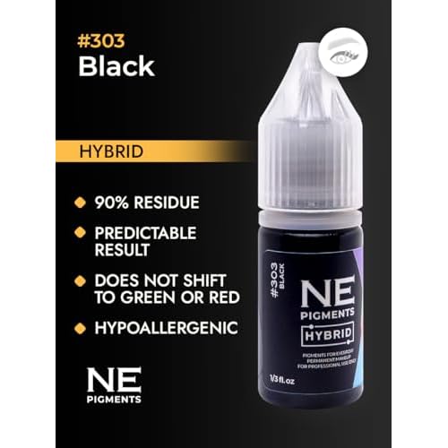 #303 Black Eyeliner - By Elena Nechaeva - Eyeliner Ink - Permanent Makeup - Professional Tattoo Pigment