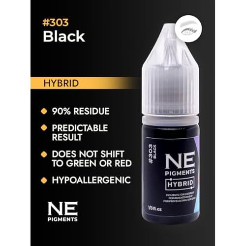 #303 Black Eyeliner - By Elena Nechaeva - Eyeliner Ink - Permanent Makeup - Professional Tattoo Pigment